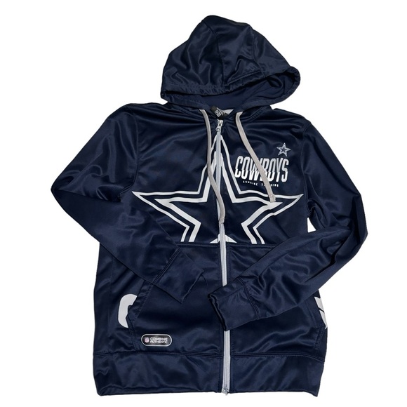 New Era Men’s Dallas Cowboys Combine Training Full Zip Jacket Hoodie Sz S - Picture 1 of 6